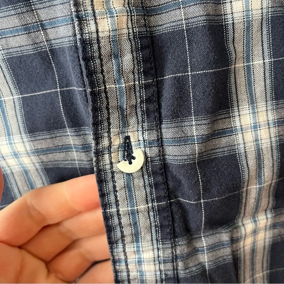 Vintage Eddie Bauer Plaid Button-Down Shirt Men’s Large 100% Cotton Flannel - Picture 3 of 13